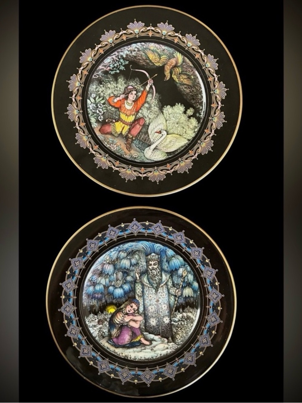 Vintage~ 1986 Villeroy & Boch~Heinrich Old Russian Fairy Tale
Plates~Signed